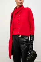 Kardigan z merino vlny se šálou Answear.LAB