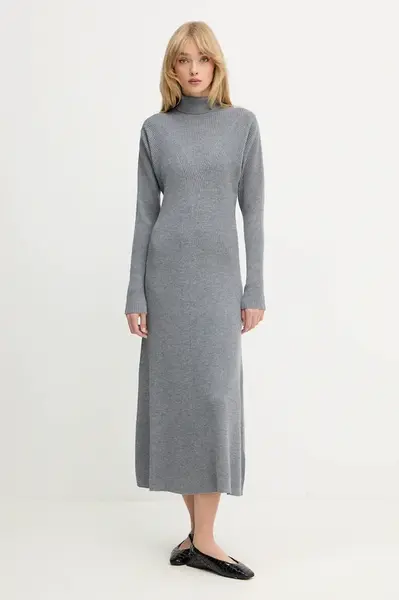 Vlněné šaty BOSS Forbini