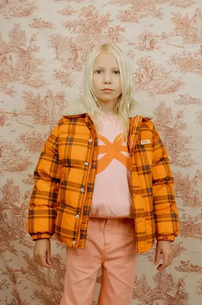 Dětská bunda Tinycottons CHECK PADDED JACKET