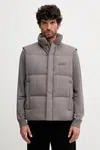 Páperová vesta Armani Exchange šedá farba, zimná, XM001100 AF16340