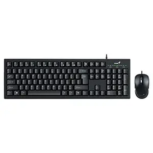Genius KM-100SE COPILOT 31330009403, sada klávesnice s optickou myší, CZ/SK, drátová (USB), černá