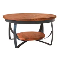 MID.YOU KONFERENČNÍ STOLEK, hnědá, dřevo, 70/70/35 cm