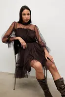 Šaty Answear.LAB hnědá barva, mini