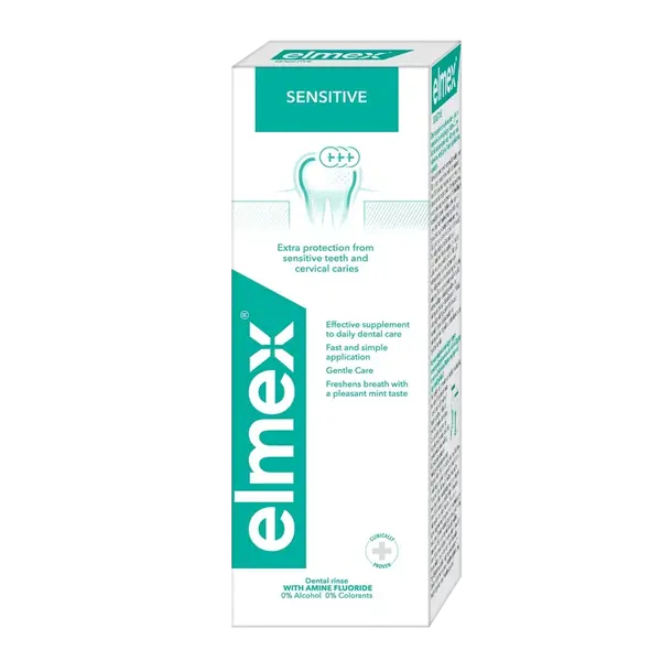 ELMEX Ústna voda SENSITIVE PLUS 400 ml