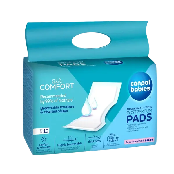 CANPOL BABIES Superabsorbent popôrodné vložky, 10 ks