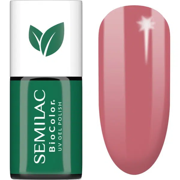 Semilac UV Hybrid BioColor gélový lak na nechty s použitím UV/LED lampy odtieň 717 Rose Pink Meadow 7 ml