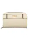 GUESS JEANS WOMEN&#39;S WALLET BEIGE