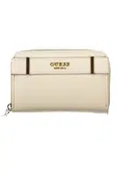 GUESS JEANS WOMEN&#39;S WALLET BEIGE