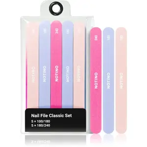 Notino Nail File Classic Set 100/180x5 180/240x5 sada pilníkov