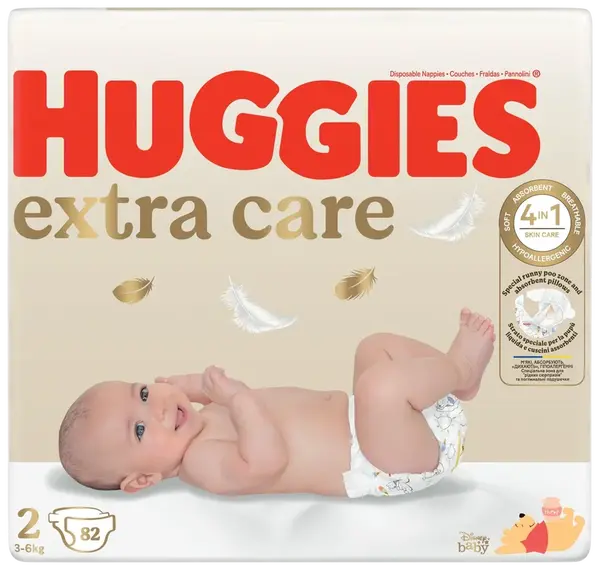 HUGGIES® Extra Care 2, 82 ks