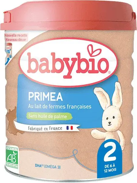 BABYBIO Primea 2 Pokračovacie dojčenské bio mlieko 800 g