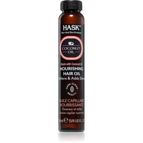 HASK Monoi Coconut Oil skrášľujúci olej na lesk a hebkosť vlasov 18 ml