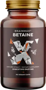 BRAINMAX Betain HCl a horec žltý 90 kapsúl