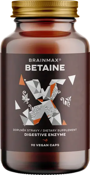 BRAINMAX Betain HCl a horec žltý 90 kapsúl