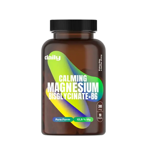 DAILY Calming Magnesium Bisglycinate + B6 90 kapsúl