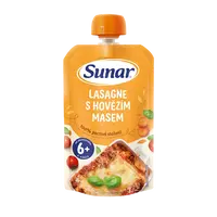 SUNAR príkrm lasagne s hovädzím mäsom 6m+ 120 g