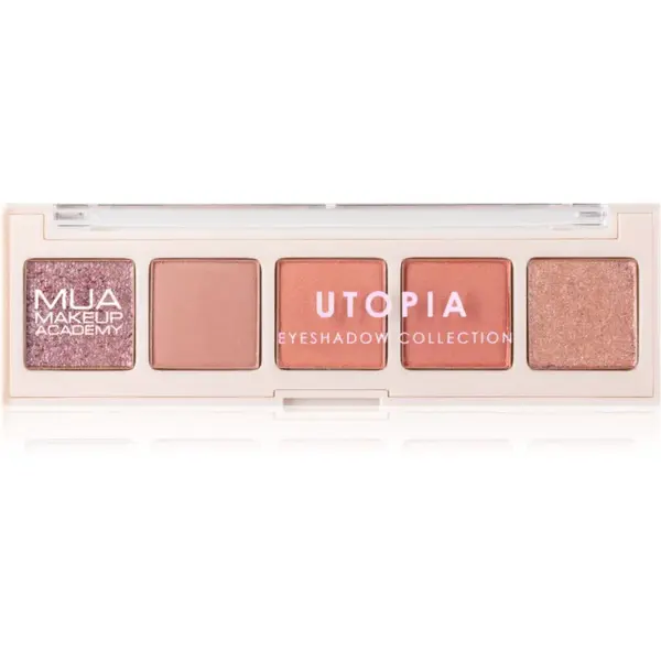 MUA Makeup Academy Eyeshadow Collection 5 Shade Palette paletka očných tieňov odtieň Utopia 3.8 g