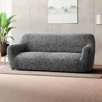 Bielastické poťahy GLORIA šedá trojkreslo (š. 170 - 220 cm)