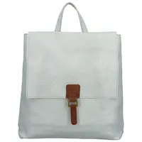 Stylový dámský koženkový kabelko-batoh Octtavius, stříbrný