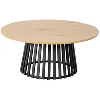 Boxxx KONFERENČNÍ STOLEK, černá, barvy dubu, kov, kompozitní dřevo, 80/80/40 cm