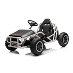 Elektrická Motokára SPORT-KART 24V, black, EVA kolesá, Koženkové sedadlo, 2 x 50W Motor,