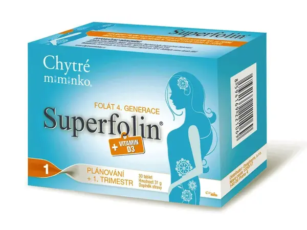 Chytré miminko Superfolin 1 Plan 30 kapslí