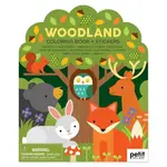 Petit Collage Omaľovánka so samolepkami V lese