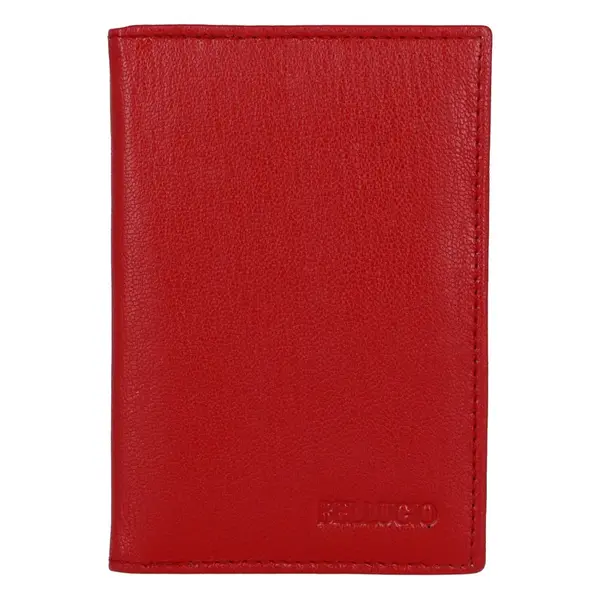 Kožené pouzdro na doklady Mirca, červená