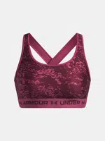 Dámská podprsenka Under Armour Crossback Mid Print-RED - Dámské