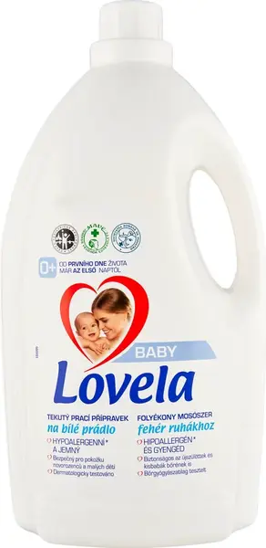 Lovela Baby tekutý prací prípravok na bielu bielizeň