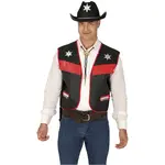 Čierna kovbojská vesta 59cm