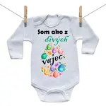 Boodyy Body s dlhým rukávom Som ako z divých vajec 92 (18-24 mesiacov)