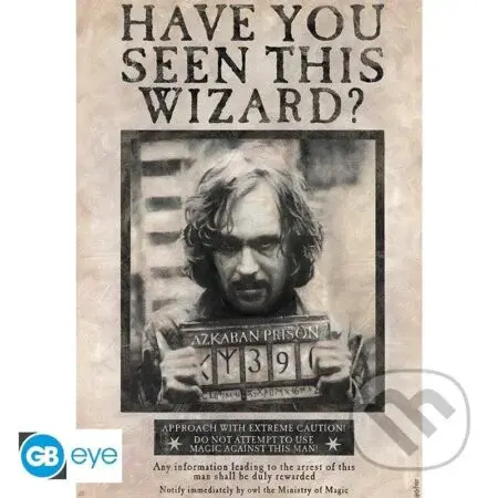 Harry Potter Plagát Maxi: Wanted Sirius Black