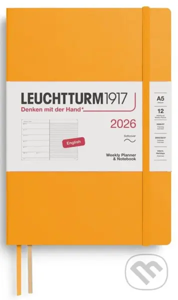 Weekly Planner & Notebook 2026 Medium (A5) Rising Sun