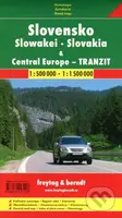 Slovensko, Central Europe - tranzit  1:500 000  1:1 500 000