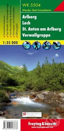 WK 5504 Arlberg,Lech,St.Anton 1:35 000/mapa