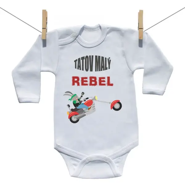 Boodyy Body s dlhým rukávom Tatov malý rebel 62 (2-4 mesiace)