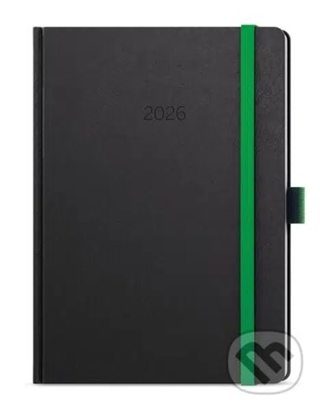 Denní diář 2026 David Nora A5 zelená