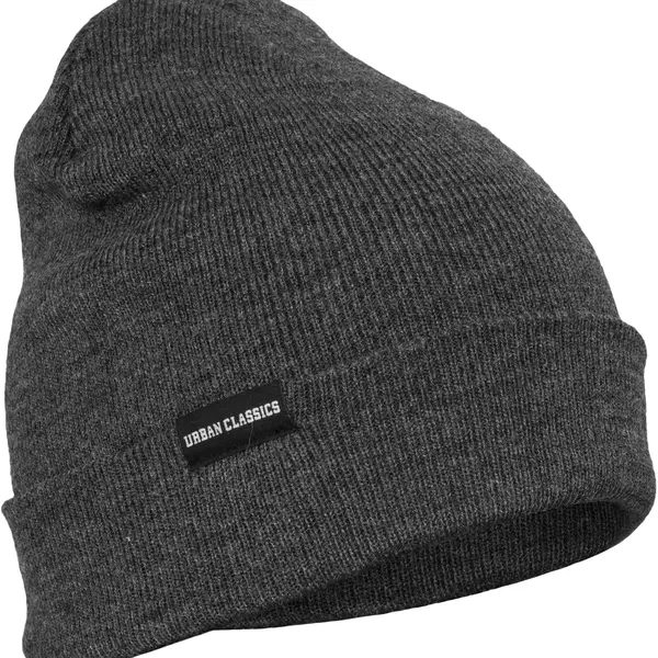 Čepice Basic Flap Beanie  - tmavě šedá