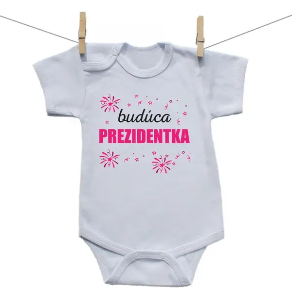 Boodyy Body s krátkym rukávom Budúca prezidentka 62 (2-4 mesiace)