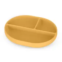 PETITE&MARS Tanierik silikónový deliaci oválny Take&Match Intense Ochre 6m+