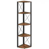 Boxxx ROHOVÝ REGÁL, hnědá, černá, železo, 30/160/30 cm