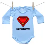 Boodyy Modré body s dlhým rukávom SuperSyn 56 (0-2 mesiace)