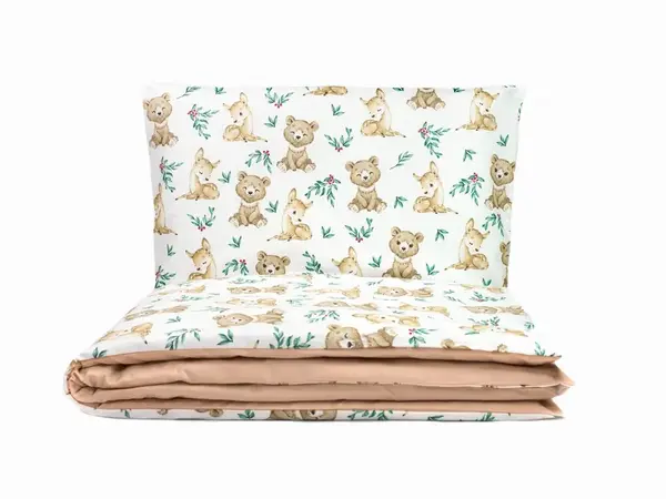 Komplet 2d gf 135x100cm little bear cappucino