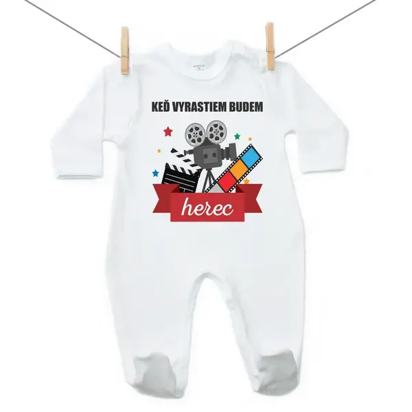 Boodyy Overal Keď vyrastiem budem herec 56 (0-2 mesiace)