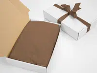 240 ks - Hedvábný papír 500x750 tmavě hnědý
