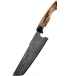 Damaškový kuchynský nôž Yunari-Nakiri/Hnedá H37465