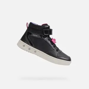 Black Girls Geox Skylin Sneakers - Girls