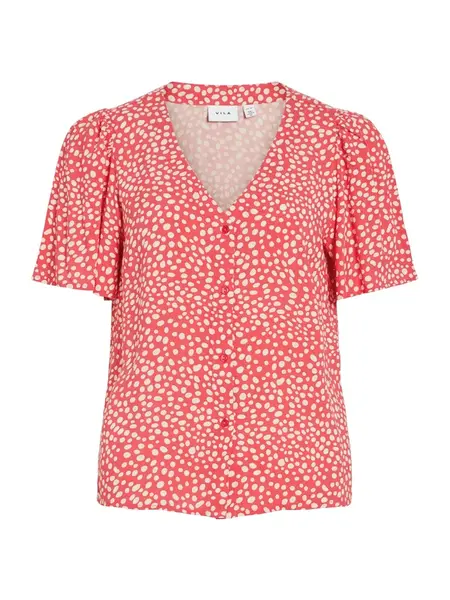 VILA Blúzka 'VIGrace'  melónová / biela