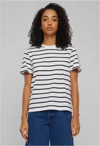 Urban Classics Ladies Striped Boxes Tee T-Shirt